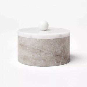 Round Marble Decorative Box with Knob Lid - Threshold Studio McGee,‎ Target 2024